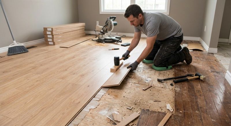Laminate Floor Replacement in Darien, CT