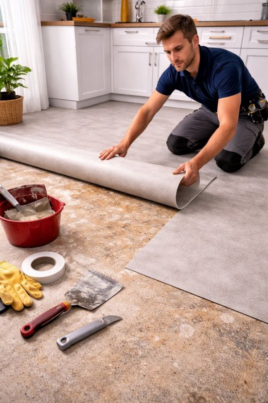 Linoleum Floor Installation in Rockland County, NY